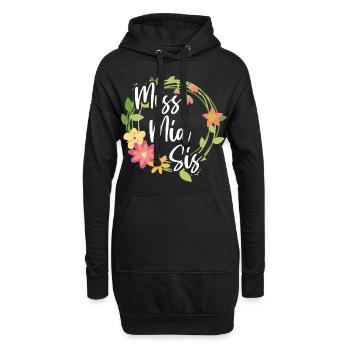 Miss mid Sis Zitat für die Middle Sister - Hoodie-Kleid - Schwarz - Vorne