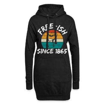 Sieg Freiheit Vielfalt Rechte Gerechtigkeit Gleichheit - Hoodie-Kleid - Schwarz - Vorne