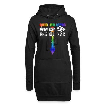 Traitement du désalignement de la colonne - Sweat-shirt à capuche long Femme - noir - Devant