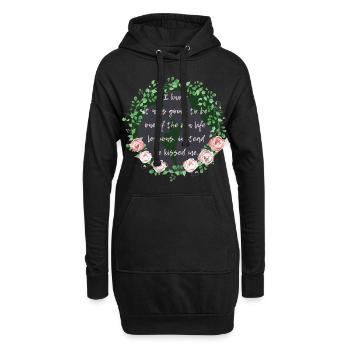 Rose Hathaway Zitat, Vampire Academy Rochelle Mead - Hoodie-Kleid - Schwarz - Vorne