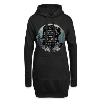 Citation de Bella Swan à propos d’Edward,citation de livre,Suisse - Sweat-shirt à capuche long Femme - noir - Devant