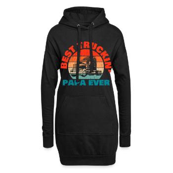 Bonne Fête des Pères Papa Travel Load Apparel - Sweat-shirt à capuche long Femme - noir - Devant