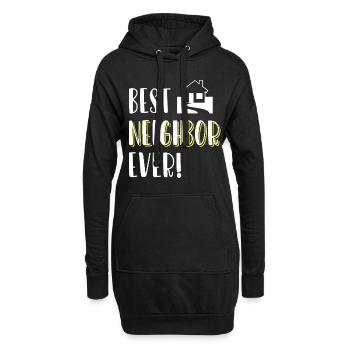Voisin Amis Appartement Bons Voisins - Sweat-shirt à capuche long Femme - noir - Devant