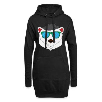 Perfect Gift For Polar Bear Fan T-shirt Design - Hoodie-Kleid - Schwarz - Vorne