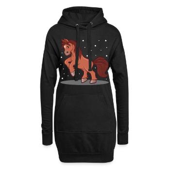 Life Is Better With Horses Design Horsing Shirt - Hoodie-Kleid - Schwarz - Vorne