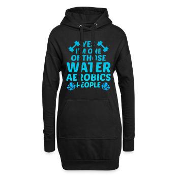 Wassergymnastik Aquatische Fitness Aqua Exercise - Hoodie-Kleid - Schwarz - Vorne