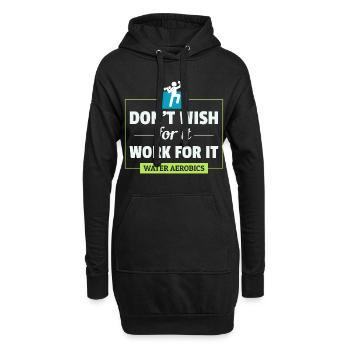 Wassergymnastik Aquatische Fitness Aqua Exercise - Hoodie-Kleid - Schwarz - Vorne