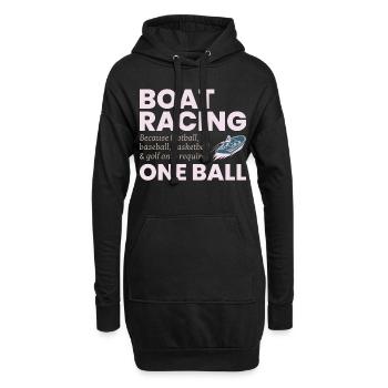 Boat Racing Motorboot Schnellboot Offshore Rennen - Hoodie-Kleid - Schwarz - Vorne