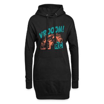 Vrooom! Leidenschaft RC Auto - Hoodie-Kleid - Schwarz - Vorne