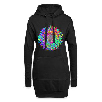 splish splash - Hoodie-Kleid - Schwarz - Vorne