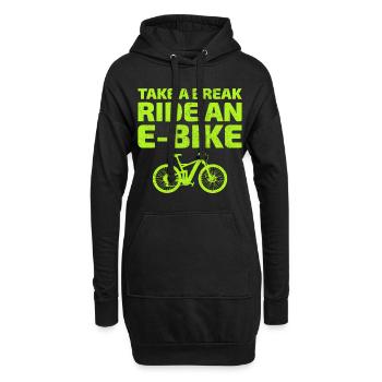 E-Bike Vélo électrique Vélo Cyclisme Biker VTT - Sweat-shirt à capuche long Femme - noir - Devant