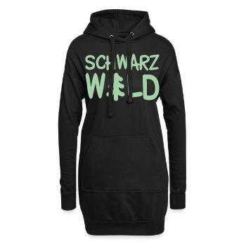 Schwarzwald Tanne Nadelbaum Schwarzwälder - Hoodie-Kleid - Schwarz - Vorne