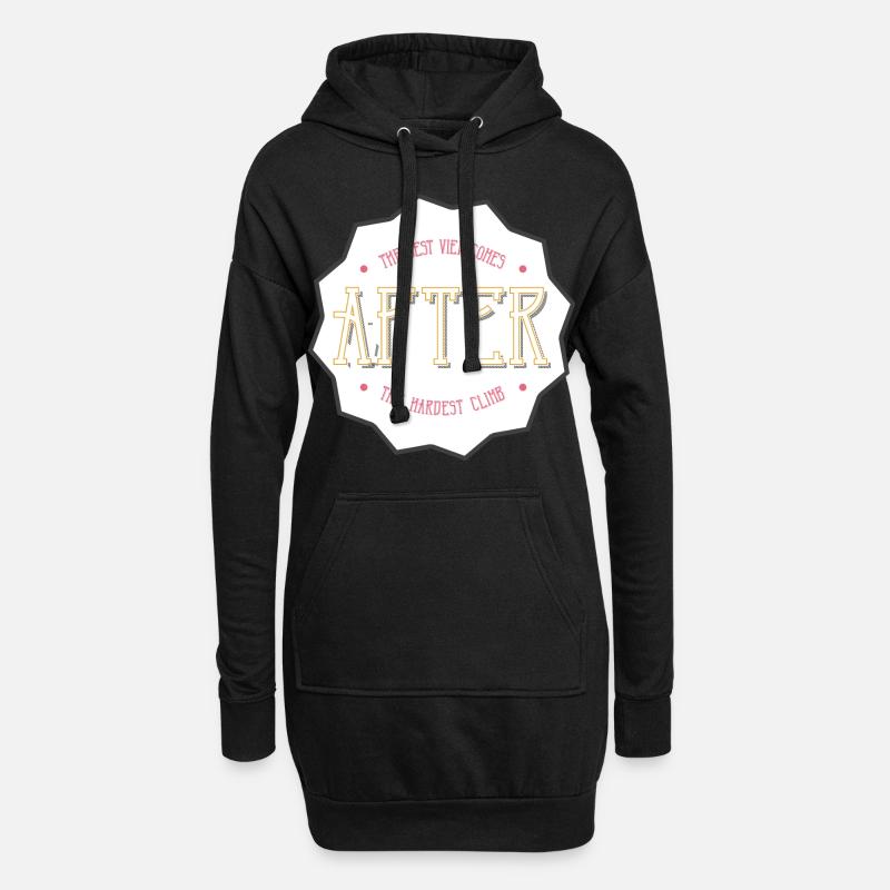 Klettern - Hoodie-Kleid - Schwarz