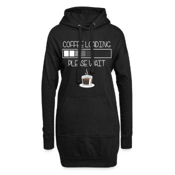 Barista Morning Muffle Travail - Sweat-shirt à capuche long Femme - noir - Devant