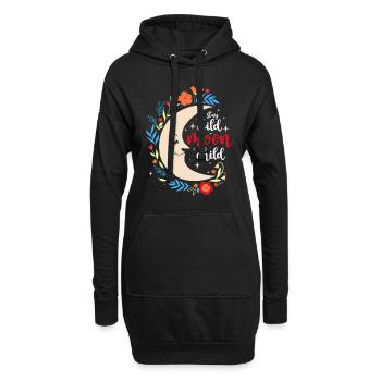 Signification de la forme Rune Sky - Sweat-shirt à capuche long Femme - noir - Devant