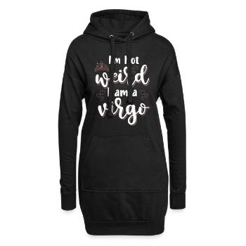 Jungfrau Tierkreiszeichen Element Merkur - Hoodie-Kleid - Schwarz - Vorne