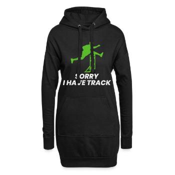 Haies Haies Hurdler Running Runner Athlètes - Sweat-shirt à capuche long Femme - noir - Devant