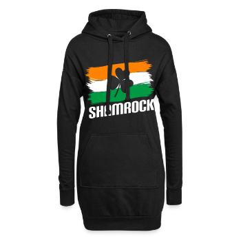 Glücklich Positiv Geld - Hoodie-Kleid - Schwarz - Vorne