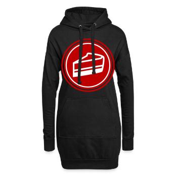 Gâteau au fromage - Sweat-shirt à capuche long Femme - noir - Devant