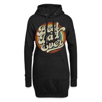 Meilleur papa de tous les temps Meilleur cadeau de fête des pères - Sweat-shirt à capuche long Femme - noir - Devant