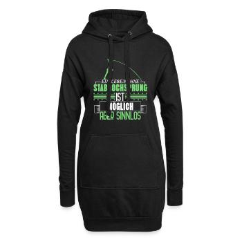 Saut à la perche Motivation Citation Cadeau drôle - Sweat-shirt à capuche long Femme - noir - Devant