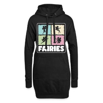 Fee Schwester Feen - Hoodie-Kleid - Schwarz - Vorne