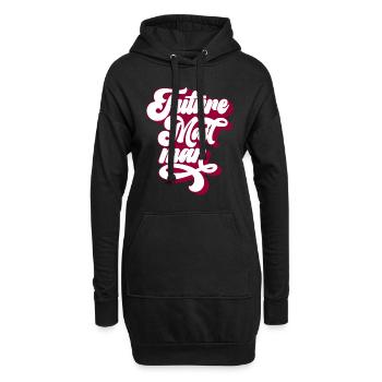 Postbote Paketzusteller Mail Paketbote - Hoodie-Kleid - Schwarz - Vorne