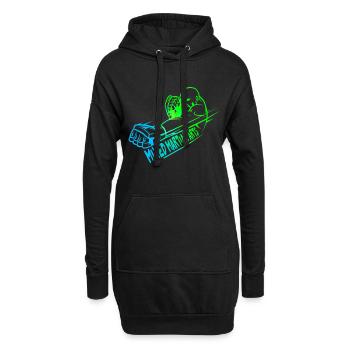 Mixed Martial Arts logo design coloré - Sweat-shirt à capuche long Femme - noir - Devant