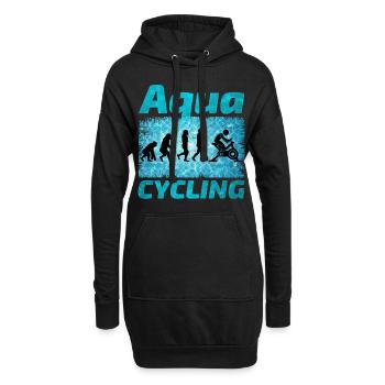 Aqua Cycling Schwimmbad Fitness Evolution - Hoodie-Kleid - Schwarz - Vorne