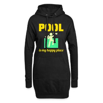 Aquagym Fitness aquatique Aqua Exercise Pool - Sweat-shirt à capuche long Femme - noir - Devant