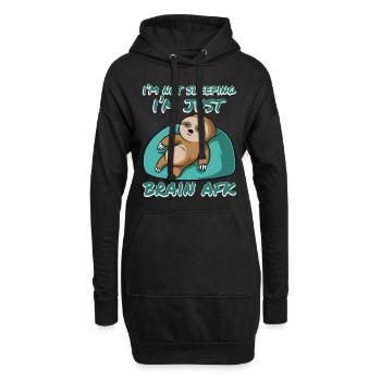 Sleepy Slow Animal Lovers Sloth Apparel I'm Not - Hoodie-Kleid - Schwarz - Vorne