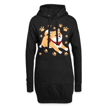 Paws Animal Dog Design For Paw Owners Claws Bark - Hoodie-Kleid - Schwarz - Vorne