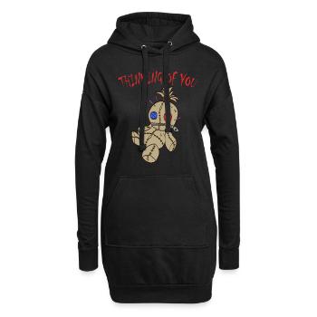 An dich denken Depression tötet Bewusstsein schaffen - Hoodie-Kleid - Schwarz - Vorne