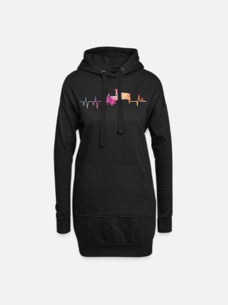 Great Gift Shirt For Musicians "Piano" T-shirt - Hoodie-Kleid - Schwarz