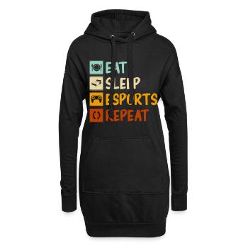 E-Sport PC Zocker Games - Hoodie-Kleid - Schwarz - Vorne