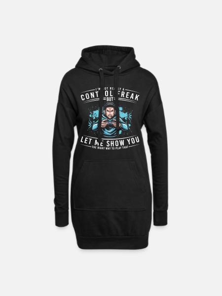 E-Sport Zocken Turnier Games - Hoodie-Kleid - Schwarz
