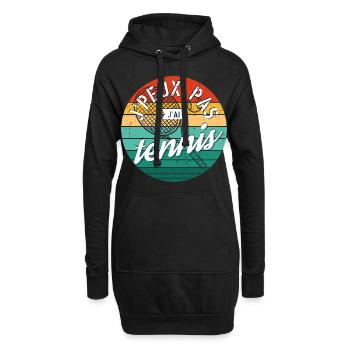 J'Peux Pas J'Ai Tennis - Sweat-shirt à capuche long Femme - noir - Devant