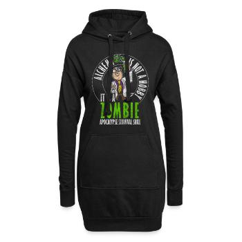 Chemie Chemiker - Hoodie-Kleid - Schwarz - Vorne