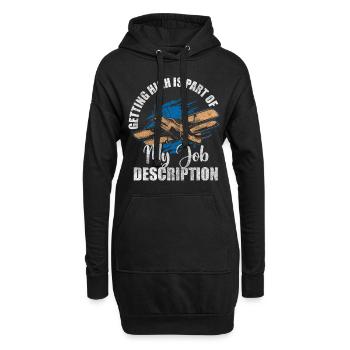 Planeur de construction de modèles réduits d’avions - Sweat-shirt à capuche long Femme - noir - Devant
