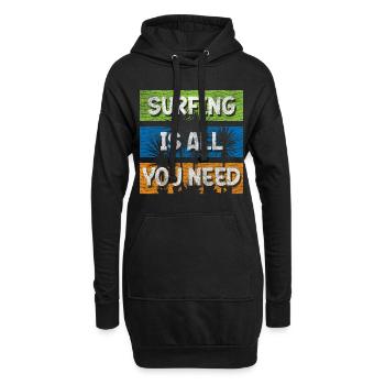 Water Sports Holiday - Hoodie Dress - black - Front
