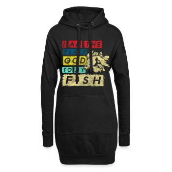 Aquarium aquarist algae goldfish - Hoodie Dress - black - Front