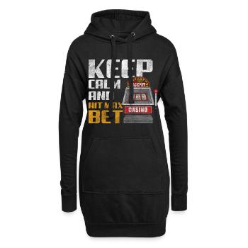 Kasino Automat Spiele Casino - Hoodie-Kleid - Schwarz - Vorne