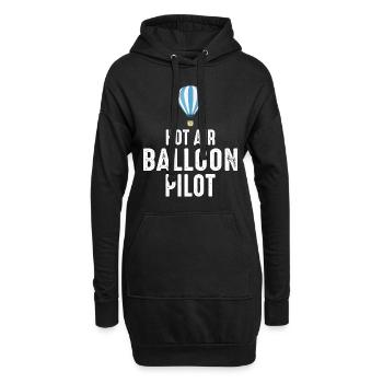 Montgolfière Montgolfière Pilote de montgolfière - Sweat-shirt à capuche long Femme - noir - Devant