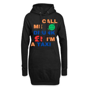 Trop ivre - Sweat-shirt à capuche long Femme - noir - Devant