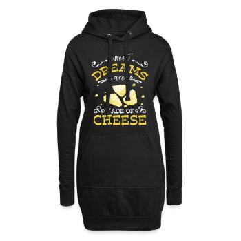 Cheese Lover Protein Foodie Cheesecake - Sweat-shirt à capuche long Femme - noir - Devant