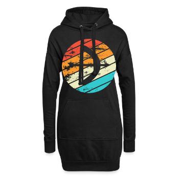 Bogen Schießen Geschenk Spruch Bogenschießen - Hoodie-Kleid - Schwarz - Vorne