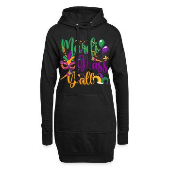 Tradition de célébration du défilé du parti - Sweat-shirt à capuche long Femme - noir - Devant