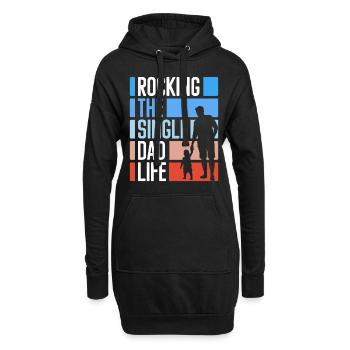 Relation célibataire Solitaire - Sweat-shirt à capuche long Femme - noir - Devant