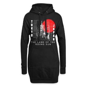 Japan Kultur Japanisch Asiatisch - Hoodie-Kleid - Schwarz - Vorne