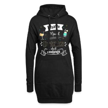 Cocktail Bouteille d’alcool - Sweat-shirt à capuche long Femme - noir - Devant